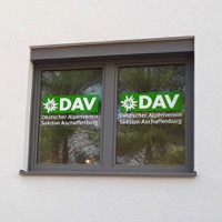 Fensterbeschriftung